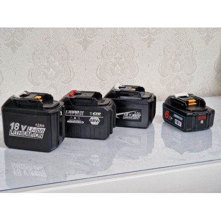 Акумулятори MAKITA LXT BL1860, BL1890, BL1812 эмністю 6-12Ah, на високотокових елеметах, найвища якість